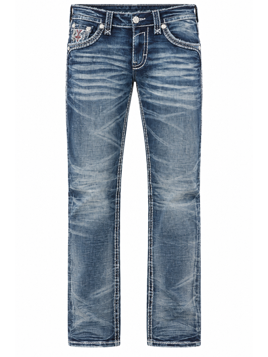 RP3942J201 Vorderansicht der Jeans ohne Model auf weißem Hintergrund