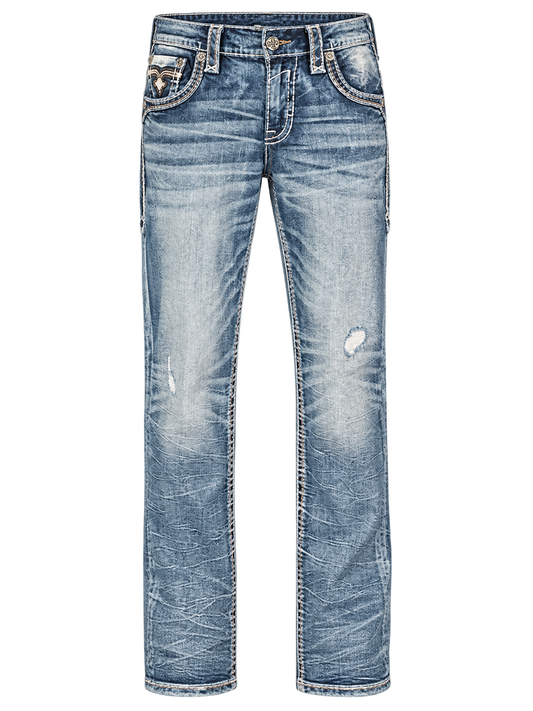 RP5527J203R Jeans Vorderansicht ohne Model auf weißem Hintergrund
