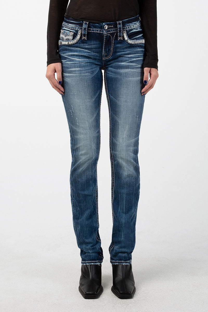 Leni J218 Rock Revival Jeans Damen