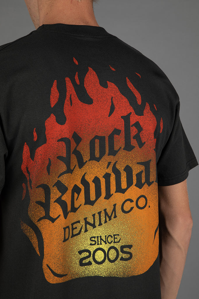 Rock Revival T-Shirt „Flame Logo“