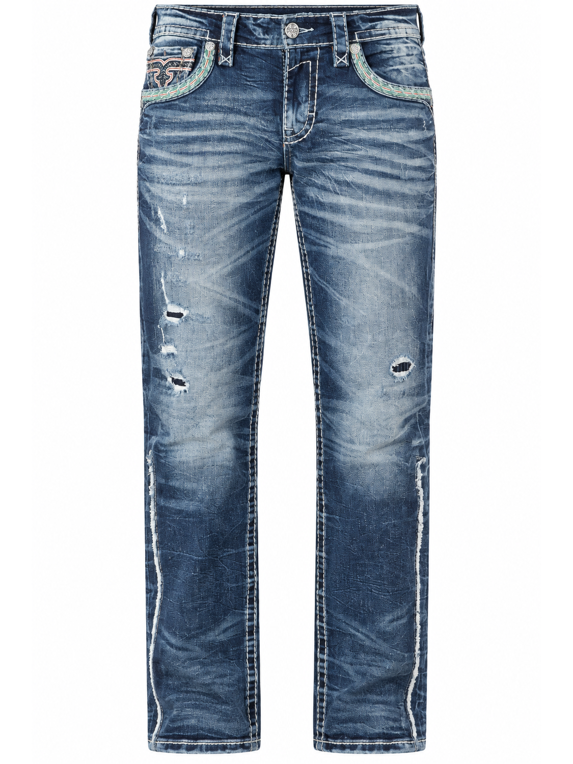 JAKUB J202 Jeans – Vorderansicht ohne Model auf weißem Hintergrund