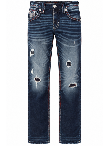 RP5520J200 Vorderansicht der Jeans ohne Model auf weißem Hintergrund