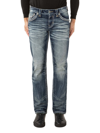 RP3839J207 Jeans Vorderansicht mit Model auf weißem Hintergrund