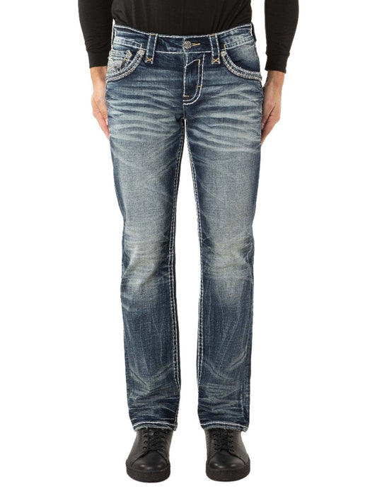 RP3839J207 Jeans Vorderansicht mit Model auf weißem Hintergrund