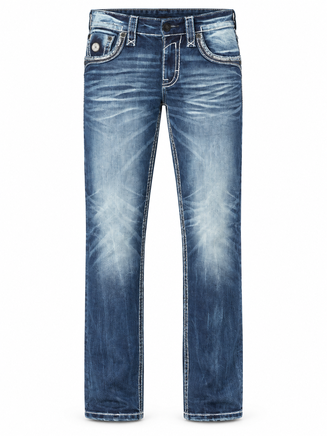 RP3849A202R Jeans Vorderansicht ohne Model auf weißem Hintergrund
