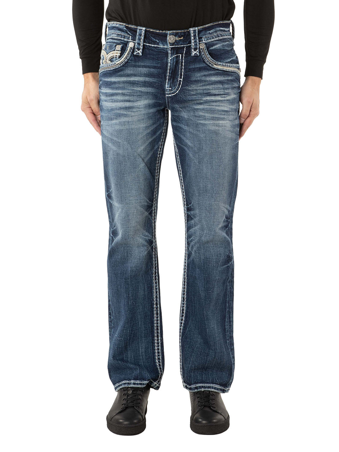 JADYN B202 Jeans – Vorderansicht am Model auf weißem Hintergrund