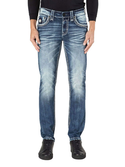 RP3849A202R Jeans Vorderansicht mit Model auf weißem Hintergrund