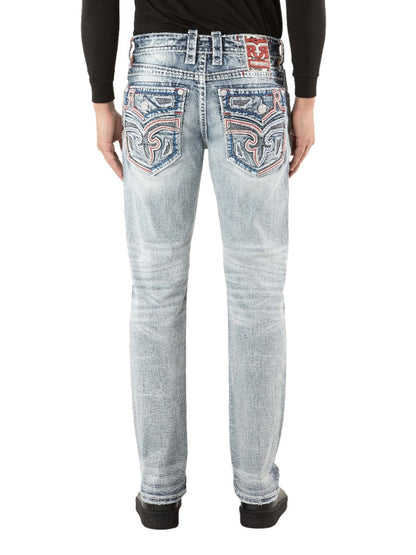 RP3923J200 Jeans Rückansicht mit Model auf weißem Hintergrund
