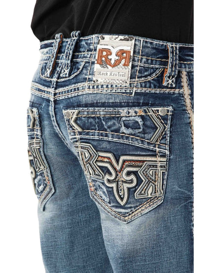 RP3918B206 Jeans Gesäßtasche im Detail auf weißem Hintergrund