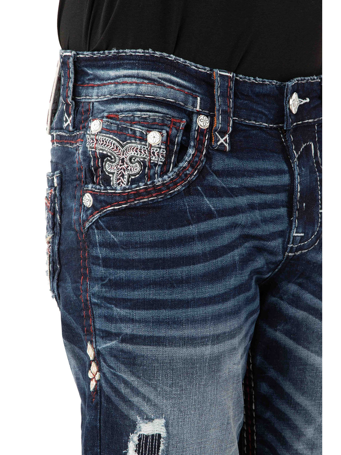 RP5520J200 Detail der Vordertasche auf weißem Hintergrund