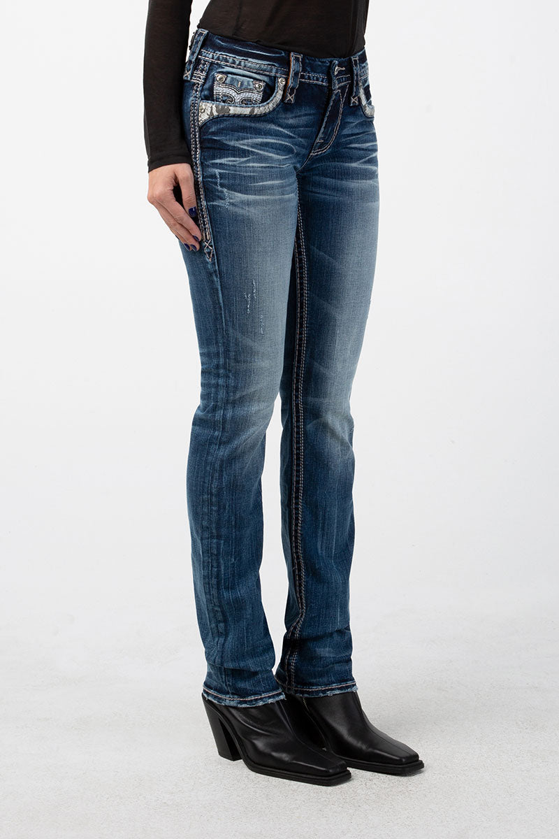Leni J218 Rock Revival Jeans Damen